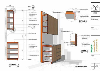 BÓC TÁCH BẢN VẼ CẤU TẠO HỆ TỦ (CABINET SHOP DRAWING)